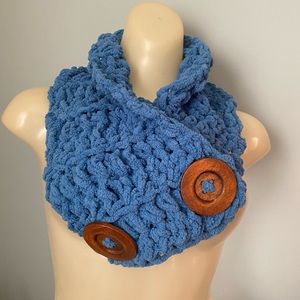 Crochet Chunky Cowl Neck Scarf